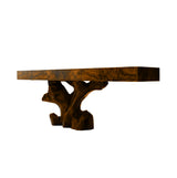 Arboren Sculpted Solid Wood Console Table