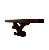 Arboren Sculpted Solid Wood Console Table