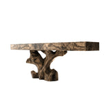 Arboren Sculpted Solid Wood Console Table