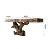 Arboren Sculpted Solid Wood Console Table