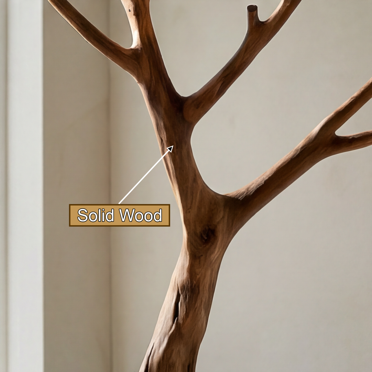 Arboren Sculpted Solid Wood Tree Coat Rack - Timberustic Tree Coat Rack