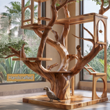 Arboreon Handcrafted Tree Branch Parrot Stand - Timberustic Tree Branch Parrot Stand