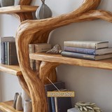 Arboreth Sculpted Solid Wood Tree Bookshelf - Timberustic Tree Bookshelf
