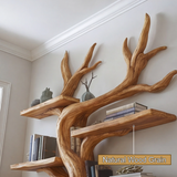 Arboreth Sculpted Solid Wood Tree Bookshelf - Timberustic Tree Bookshelf