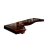 Arborex Live Edge Solid Wood Floating Desk Dark Walnut - Timberustic Floating Desk