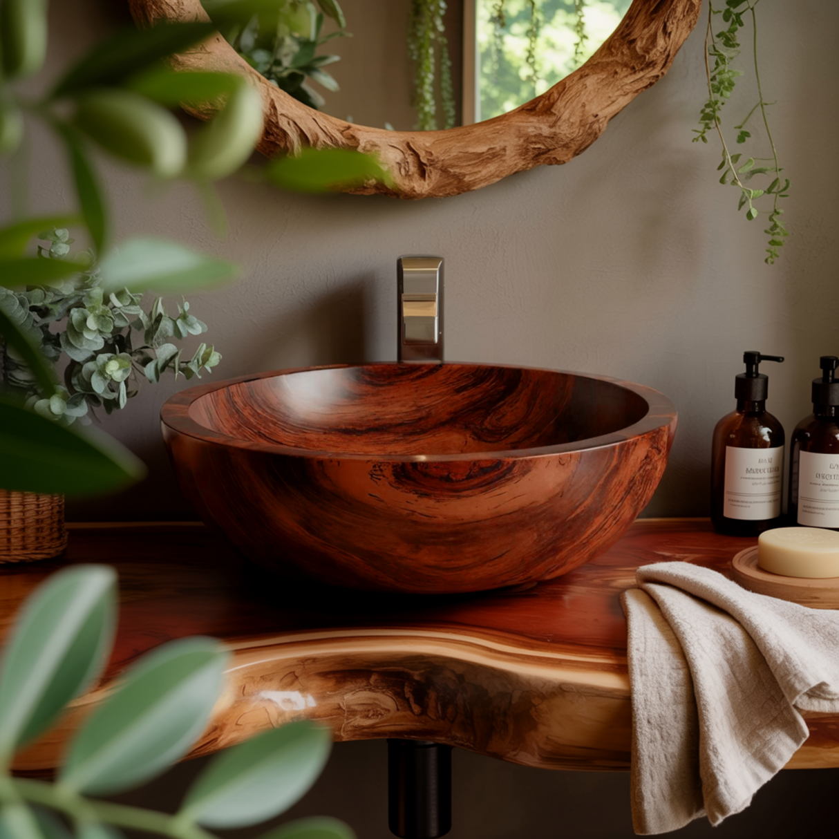 Arborflow Solid Wood Vessel Sink