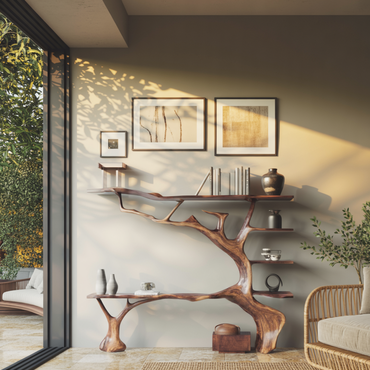 Arborform Sculpted Solid Wood Tree Bookshelf