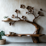 Arborielle Sculpted Solid Wood Tree-Inspired Display Shelf - Timberustic Tree-Inspired Display Shelf