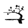 Arborielle Sculpted Solid Wood Tree-Inspired Display Shelf Black - Timberustic Tree-Inspired Display Shelf