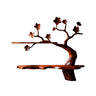 Arborielle Sculpted Solid Wood Tree-Inspired Display Shelf Mahogany - Timberustic Tree-Inspired Display Shelf