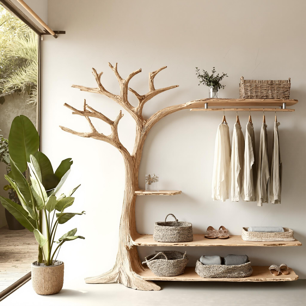 Arborin Treeform Solid Wood Entryway Organizer - Timberustic Entryway Organizer