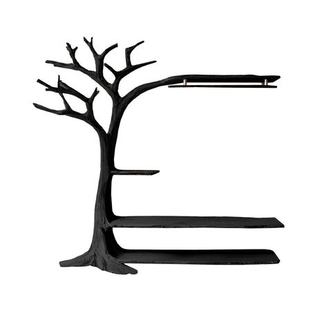 Arborin Treeform Solid Wood Entryway Organizer Black - Timberustic Entryway Organizer