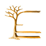 Arborin Treeform Solid Wood Entryway Organizer Teak - Timberustic Entryway Organizer