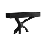 Arboris Branch-Leg Console Table with Modern Drawer Top