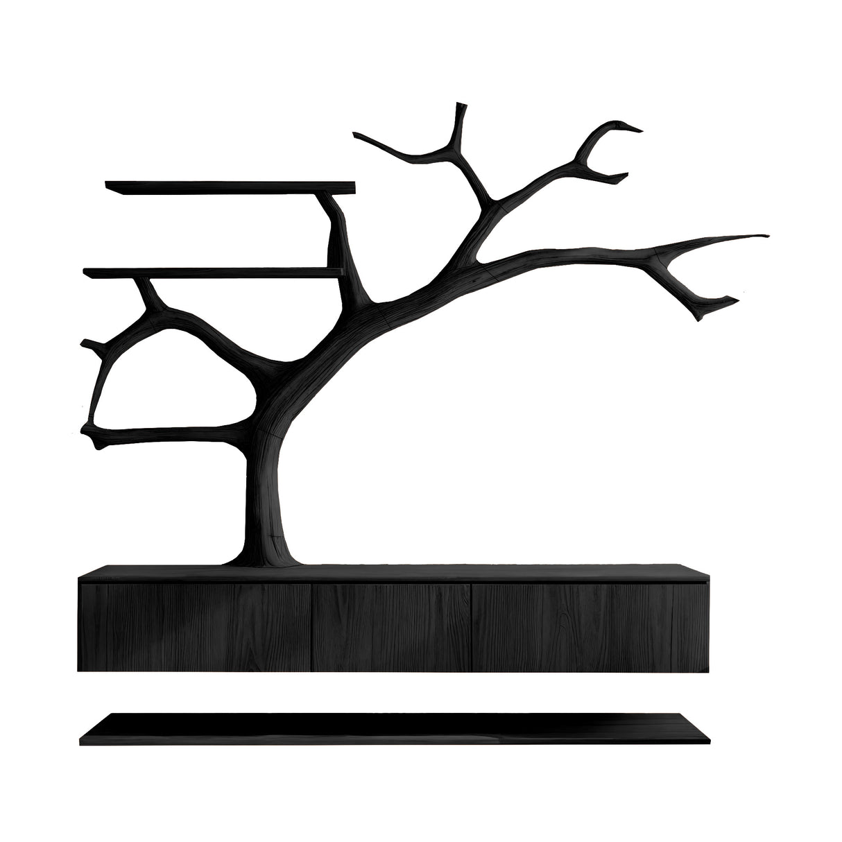 Arboris Coast Floating Bathroom Vanity with Tree Shelves