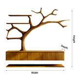 Arboris Coast Floating Bathroom Vanity with Tree Shelves