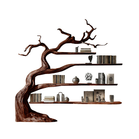 Arboris Drift Natural Wood Tree Bookshelf