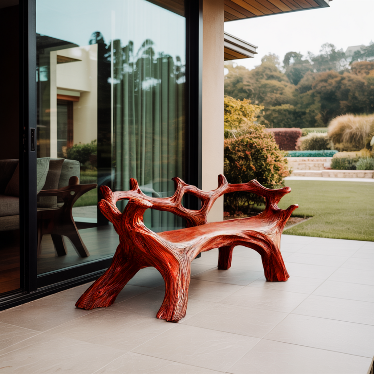 Arboris Driftwood Live Edge Outdoor Bench - Timberustic Bench