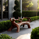 Arboris Driftwood Live Edge Outdoor Bench - Timberustic Bench