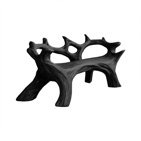Arboris Driftwood Live Edge Outdoor Bench Black - Timberustic Bench