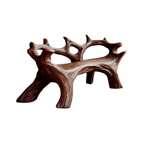 Arboris Driftwood Live Edge Outdoor Bench Dark Walnut - Timberustic Bench
