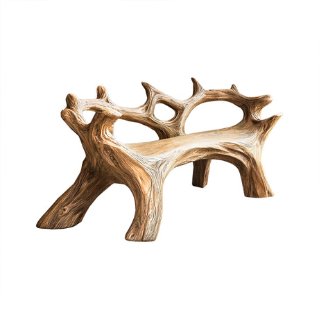 Arboris Driftwood Live Edge Outdoor Bench Natural Oak - Timberustic Bench
