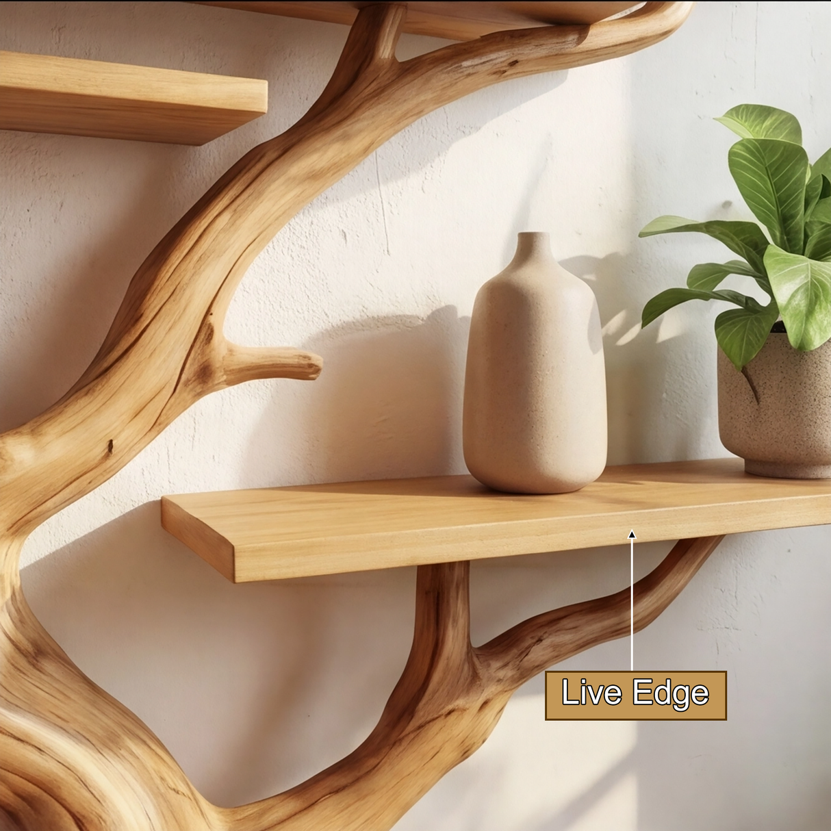 Arboris Flow-Branch Sculptural Tree Bookshelf - Timberustic Tree Bookshelf