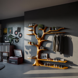 Arboris Halo Tree-Shaped Solid Wood Entryway Organizer - Timberustic Entryway Organizer