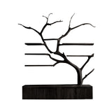 Arboris Organic Handcrafted Solid Wood Floating Bathroom Vanity with Branch Tree Shelves