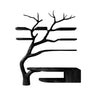 Arboris Organic Modern Solid Wood Bathroom Vanity with Tree Branch Shelfs