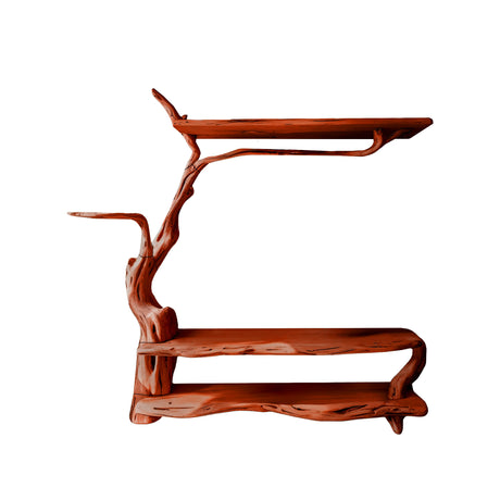 Arboris Root Tree-Shaped Solid Wood Entryway Organizer Mahogany - Timberustic Entryway Organizer
