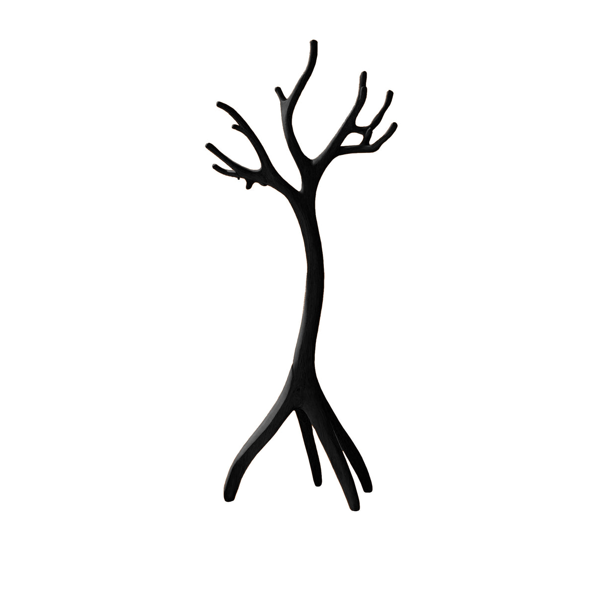 Arboris Sculpted Solid Wood Tree Coat Rack Black - Timberustic Tree Coat Rack