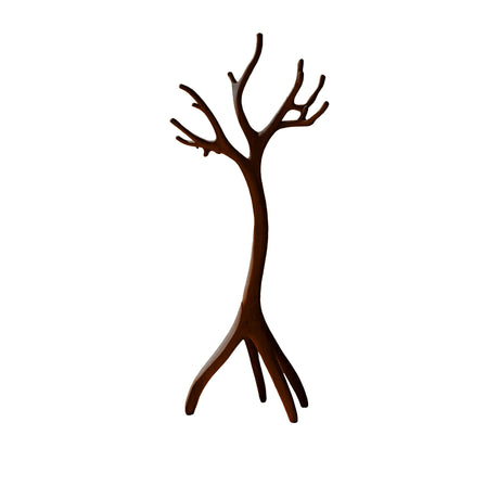 Arboris Sculpted Solid Wood Tree Coat Rack Dark Walnut - Timberustic Tree Coat Rack