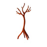 Arboris Sculpted Solid Wood Tree Coat Rack Mahogany - Timberustic Tree Coat Rack