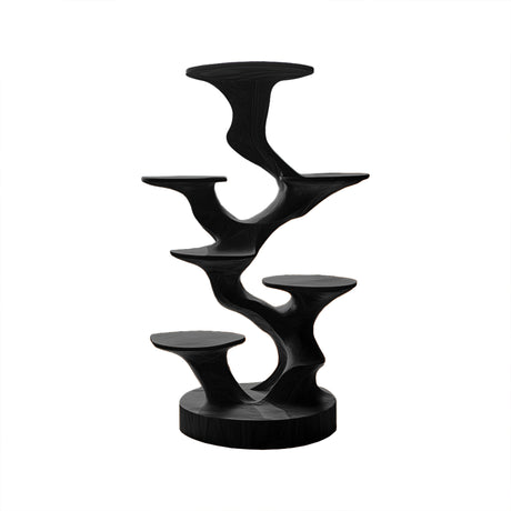 Arboris Solid Wood Tree-Inspired Cat Tree Shelf Black - Timberustic Tree-Inspired Cat Tree Shelf