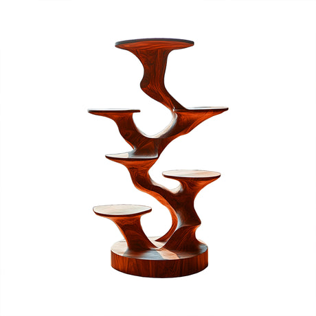 Arboris Solid Wood Tree-Inspired Cat Tree Shelf Mahogany - Timberustic Tree-Inspired Cat Tree Shelf