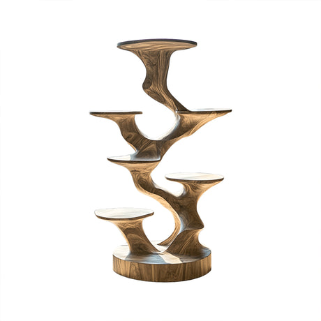 Arboris Solid Wood Tree-Inspired Cat Tree Shelf Natural Oak - Timberustic Tree-Inspired Cat Tree Shelf
