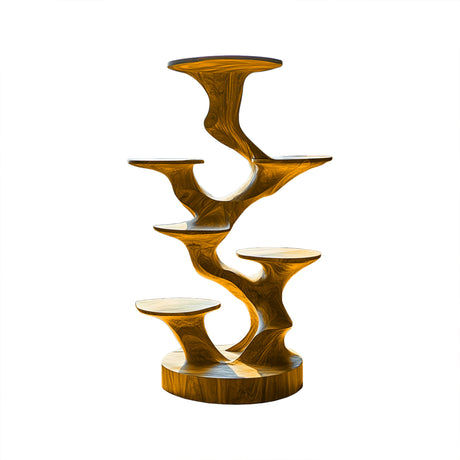 Arboris Solid Wood Tree-Inspired Cat Tree Shelf Teak - Timberustic Tree-Inspired Cat Tree Shelf