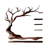Arboris Tree Branch Live Edge Solid Wood TV Console Dark Walnut - Timberustic TV Console with Tree Shelf