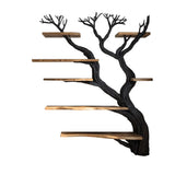 Arboris Vein Live Edge Solid Wood Tree Bookshelf