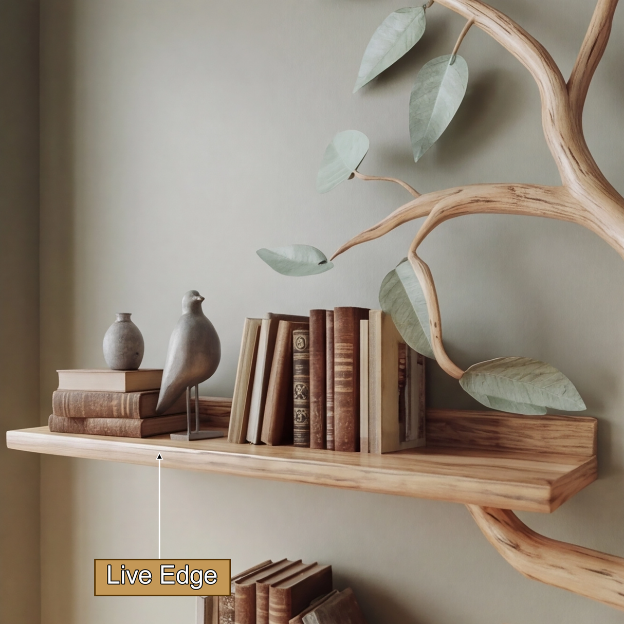 Arborleaf Sculpted Solid Wood Tree Bookshelf - Timberustic Tree Bookshelf