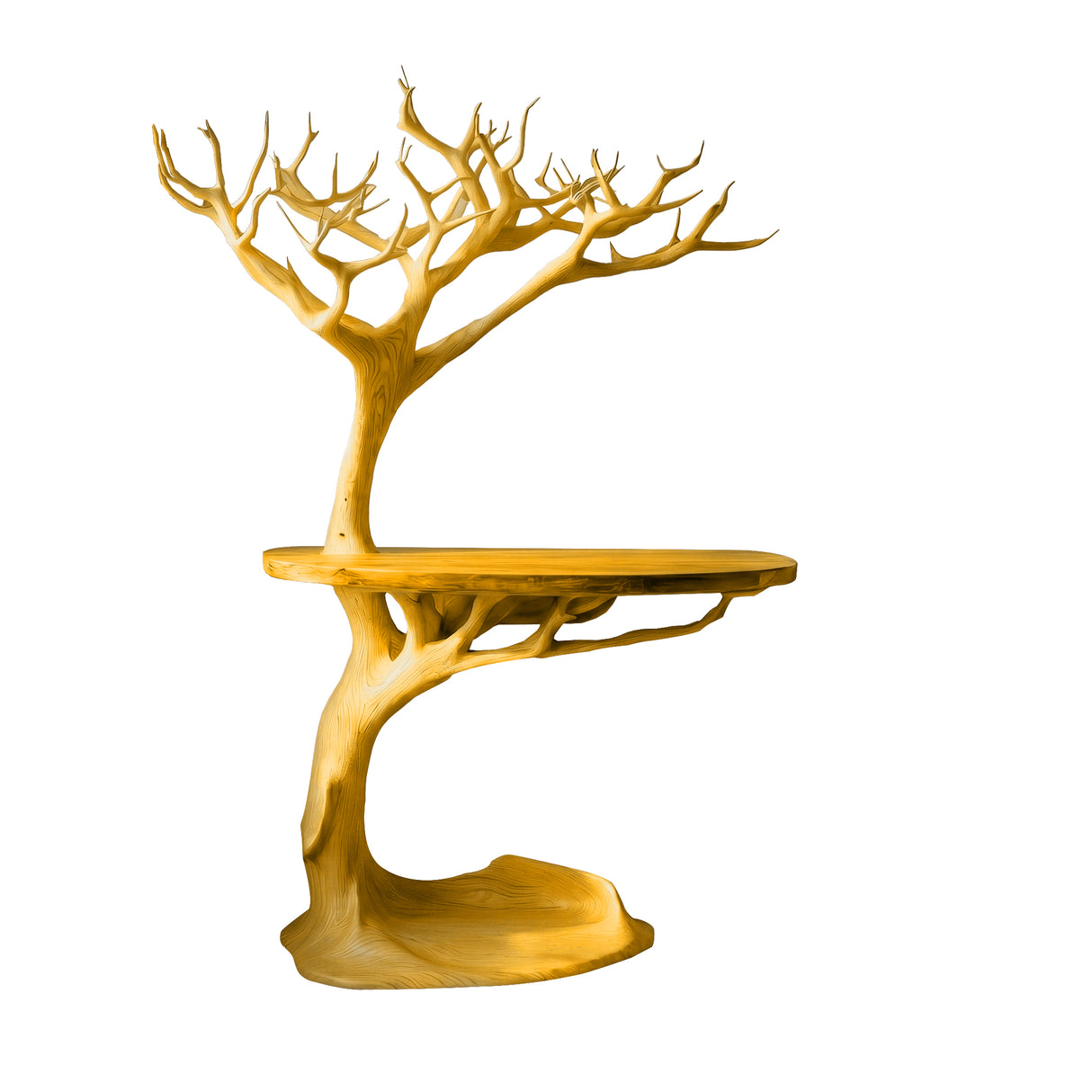 Arborveil Sculpted Solid Wood Record Player Stand Teak - Timberustic Record Player Stand With Storage