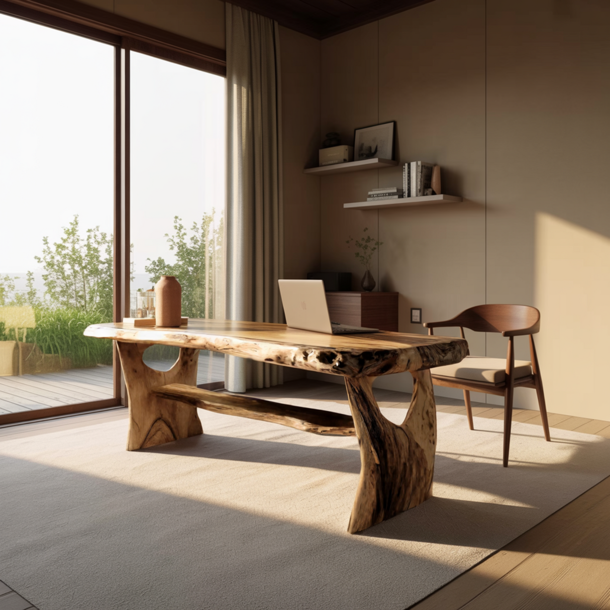 Arborwave Live Edge Solid Wood Desk