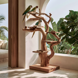 Arborwyn Handcrafted Tree Branch Parrot Stand SPA389458 - Timberustic Tree Branch Parrot Stand