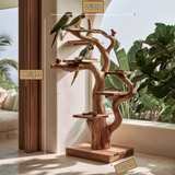 Arborwyn Handcrafted Tree Branch Parrot Stand SPA389458 - Timberustic Tree Branch Parrot Stand