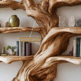 Arborwyn Live Edge Solid Wood Tree Bookshelf - Timberustic Tree Bookshelf