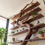 Arborwyn Sculpted Solid Wood Tree Bookshelf - Timberustic Tree Bookshelf
