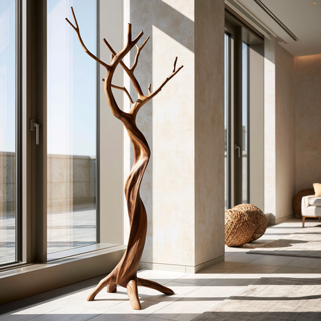 Arborwyn Sculpted Solid Wood Tree Coat Rack - Timberustic Tree Coat Rack