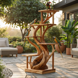 Arboryn Handcrafted Tree Branch Parrot Stand SPA725725 - Timberustic Tree Branch Parrot Stand