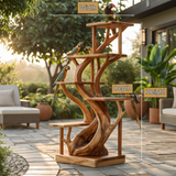 Arboryn Handcrafted Tree Branch Parrot Stand SPA725725 - Timberustic Tree Branch Parrot Stand
